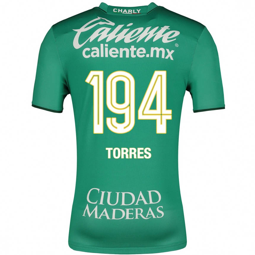 Kinder Fußball Erick Torres #194 Grün Heimtrikot Trikot 2023/24 T-Shirt Luxemburg