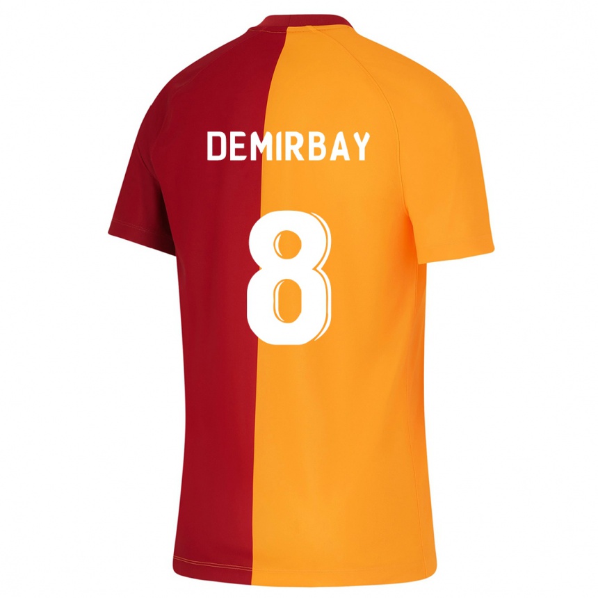 Kinder Fußball Kerem Demirbay #8 Orangefarben Heimtrikot Trikot 2023/24 T-Shirt Luxemburg