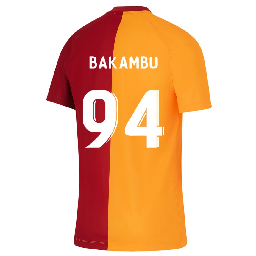 Kinder Fußball Cedric Bakambu #94 Orangefarben Heimtrikot Trikot 2023/24 T-Shirt Luxemburg