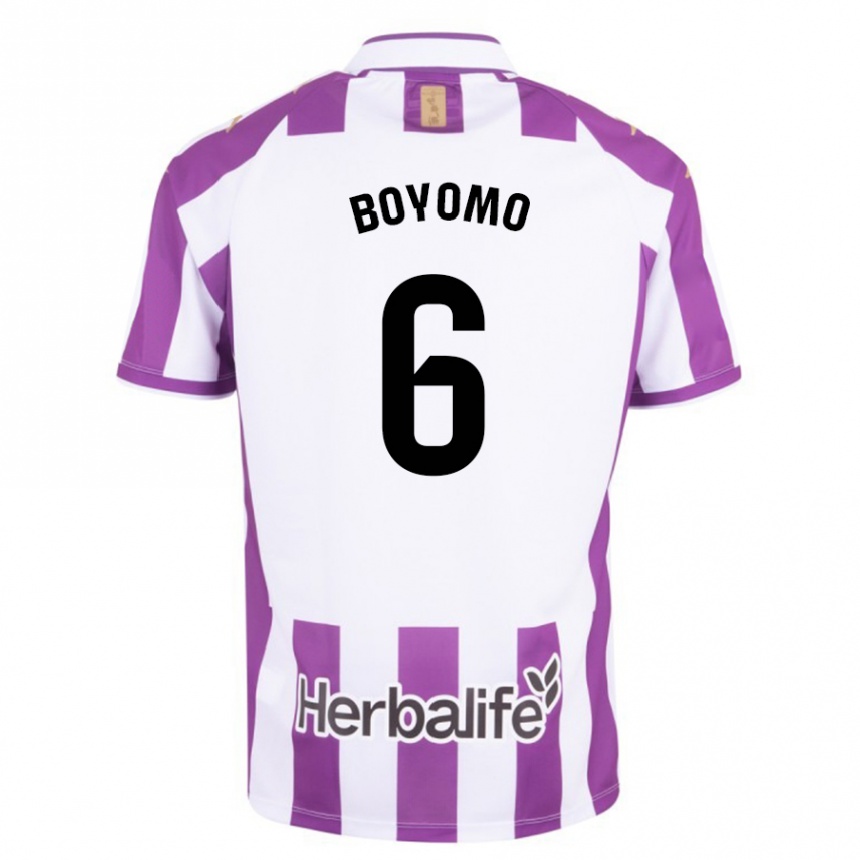 Kinder Fußball Enzo Boyomo #6 Lila Heimtrikot Trikot 2023/24 T-Shirt Luxemburg