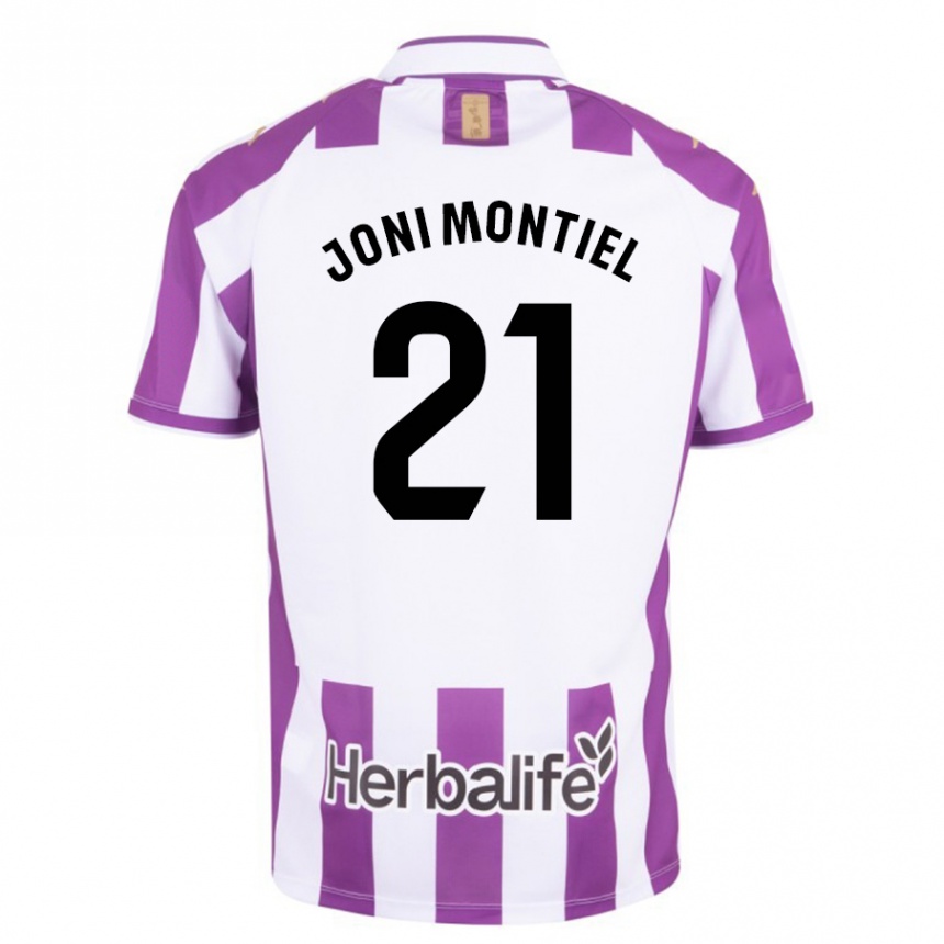 Kinder Fußball Joni Montiel #21 Lila Heimtrikot Trikot 2023/24 T-Shirt Luxemburg