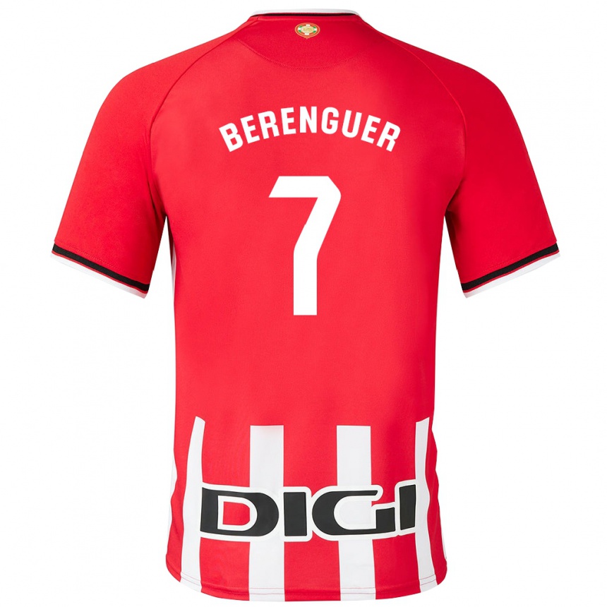 Kinder Fußball Álex Berenguer #7 Rot Heimtrikot Trikot 2023/24 T-Shirt Luxemburg