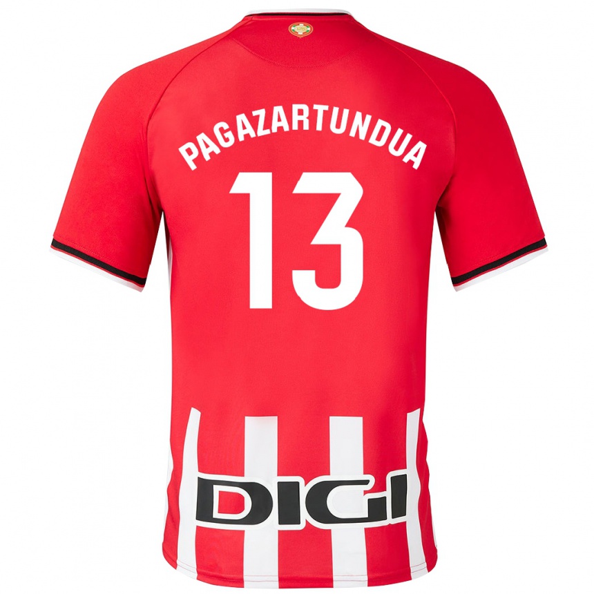 Kinder Fußball Iker Pagazartundua #13 Rot Heimtrikot Trikot 2023/24 T-Shirt Luxemburg
