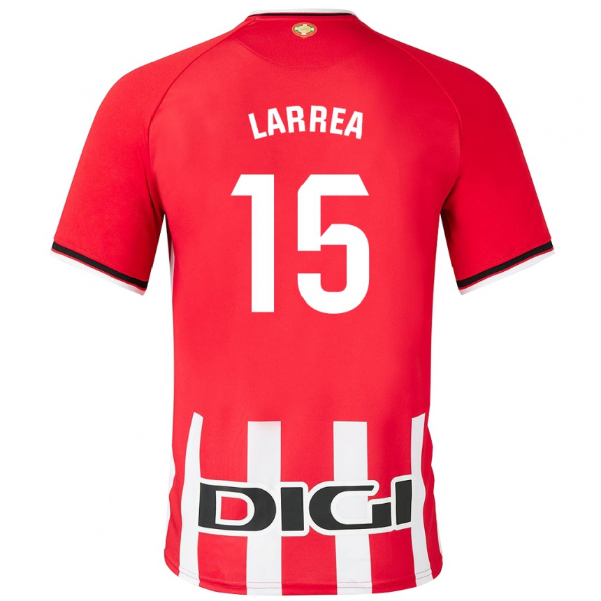 Kinder Fußball Beñat Larrea #15 Rot Heimtrikot Trikot 2023/24 T-Shirt Luxemburg