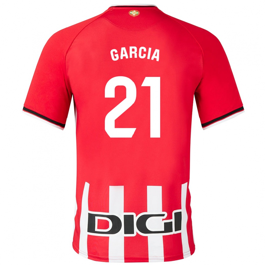 Kinder Fußball Beñat García #21 Rot Heimtrikot Trikot 2023/24 T-Shirt Luxemburg