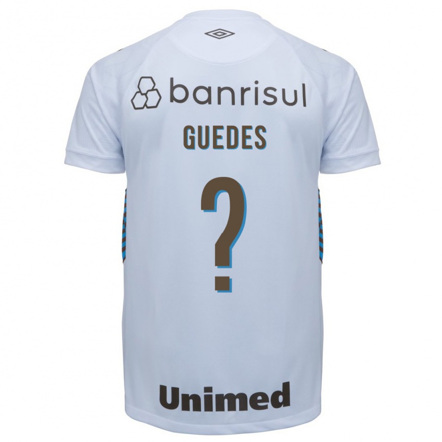 Kinder Fußball Guilherme Guedes #0 Weiß Auswärtstrikot Trikot 2023/24 T-Shirt Luxemburg