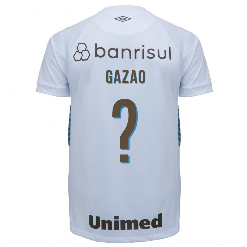 Kinder Fußball Gazão #0 Weiß Auswärtstrikot Trikot 2023/24 T-Shirt Luxemburg