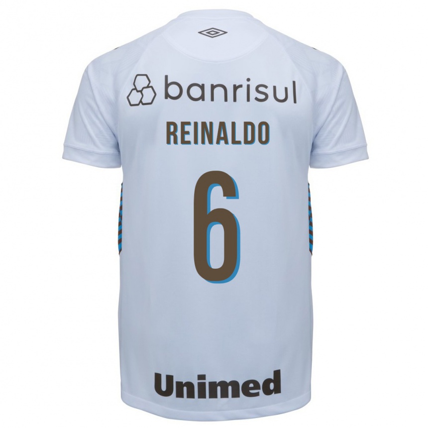 Kinder Fußball Reinaldo #6 Weiß Auswärtstrikot Trikot 2023/24 T-Shirt Luxemburg