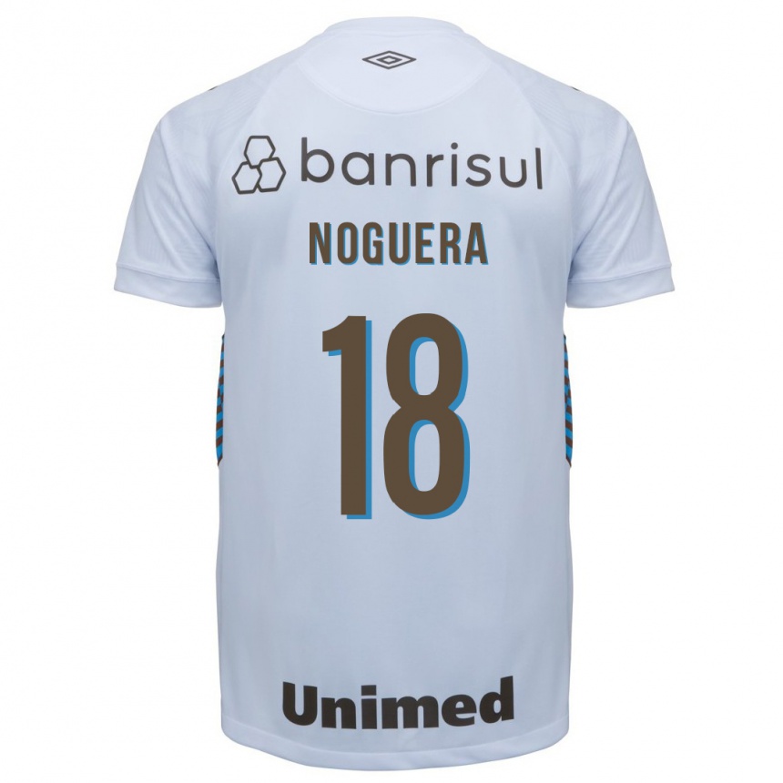 Kinder Fußball Freddy Noguera #18 Weiß Auswärtstrikot Trikot 2023/24 T-Shirt Luxemburg