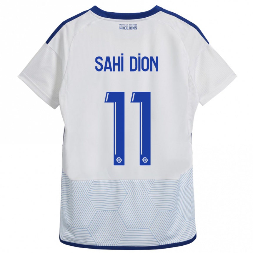 Kinder Fußball Moïse Sahi Dion #11 Weiß Auswärtstrikot Trikot 2023/24 T-Shirt Luxemburg
