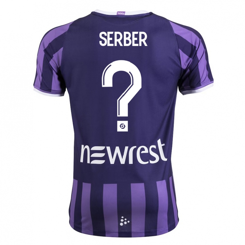 Kinder Fußball Kléri Serber #0 Lila Auswärtstrikot Trikot 2023/24 T-Shirt Luxemburg