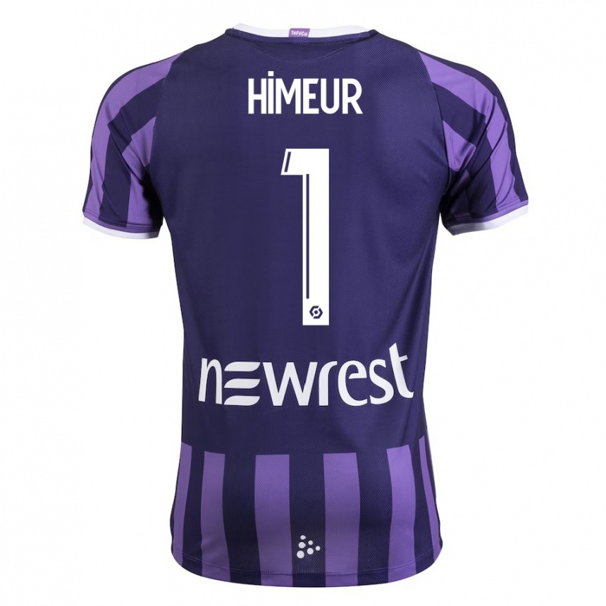 Kinder Fußball Thomas Himeur #1 Lila Auswärtstrikot Trikot 2023/24 T-Shirt Luxemburg