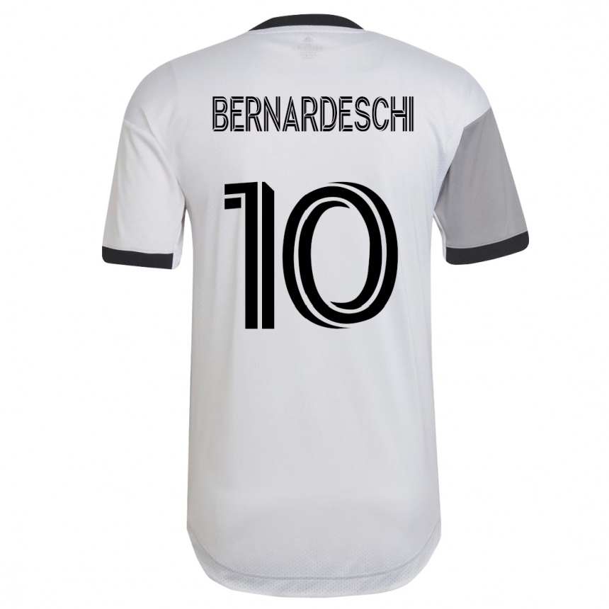 Kinder Fußball Federico Bernardeschi #10 Weiß Auswärtstrikot Trikot 2023/24 T-Shirt Luxemburg