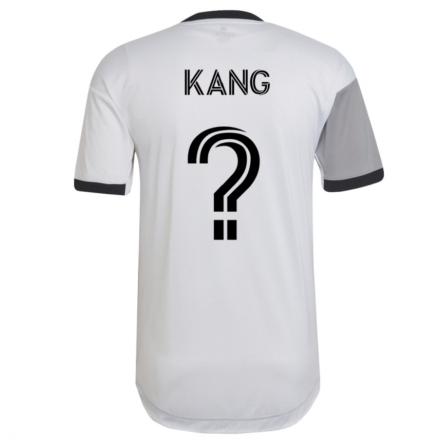 Kinder Fußball Ethan Kang #0 Weiß Auswärtstrikot Trikot 2023/24 T-Shirt Luxemburg