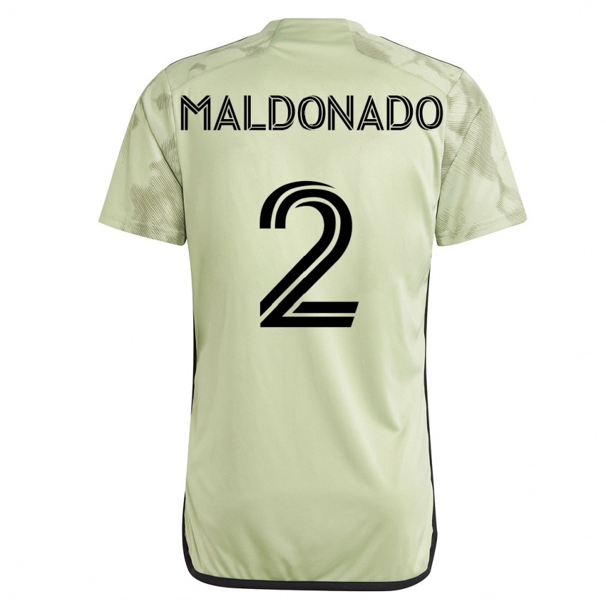 Kinder Fußball Denil Maldonado #2 Grün Auswärtstrikot Trikot 2023/24 T-Shirt Luxemburg