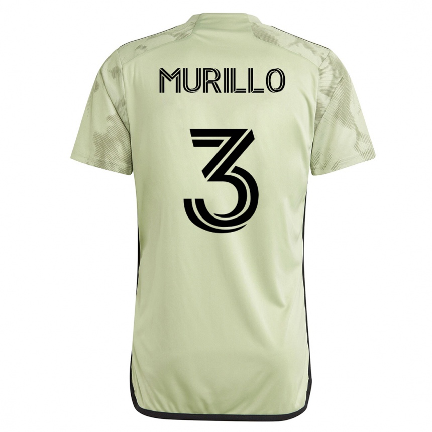 Kinder Fußball Jesús Murillo #3 Grün Auswärtstrikot Trikot 2023/24 T-Shirt Luxemburg