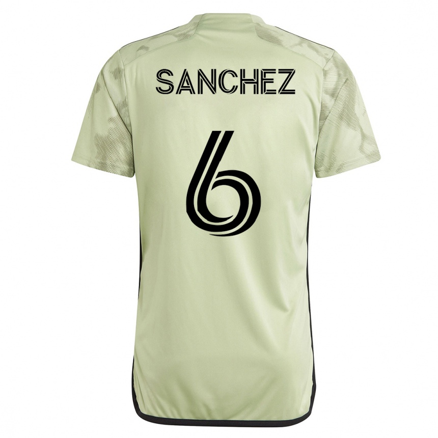 Kinder Fußball Ilie Sánchez #6 Grün Auswärtstrikot Trikot 2023/24 T-Shirt Luxemburg