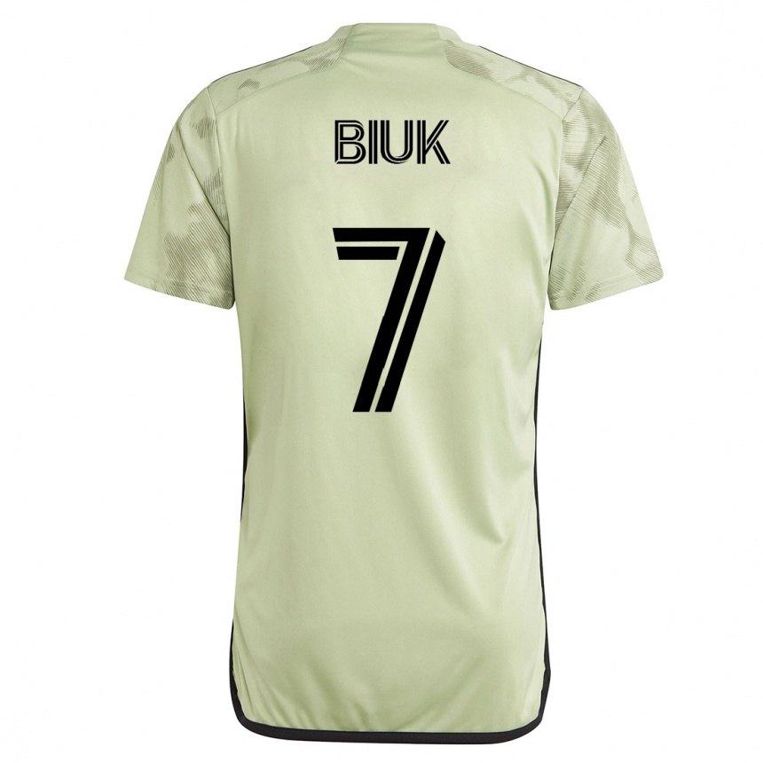 Kinder Fußball Stipe Biuk #7 Grün Auswärtstrikot Trikot 2023/24 T-Shirt Luxemburg