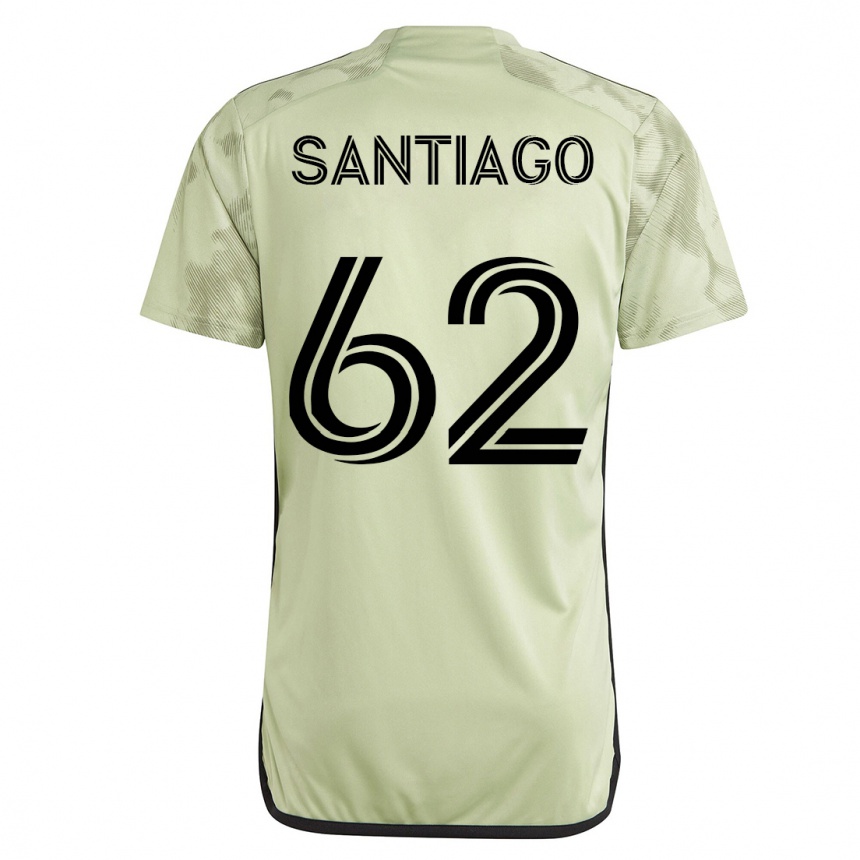 Kinder Fußball Joshua Santiago #62 Grün Auswärtstrikot Trikot 2023/24 T-Shirt Luxemburg