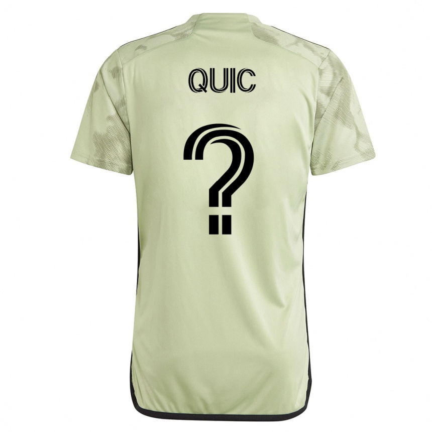 Kinder Fußball Matthew Quic #0 Grün Auswärtstrikot Trikot 2023/24 T-Shirt Luxemburg