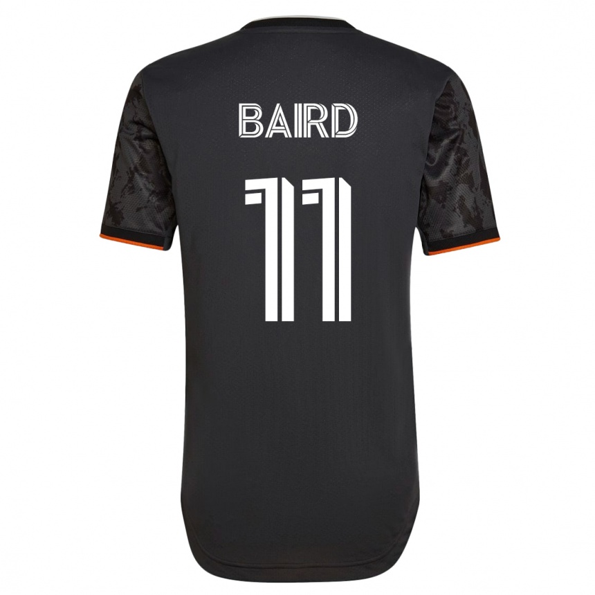 Kinder Fußball Corey Baird #11 Schwarz Auswärtstrikot Trikot 2023/24 T-Shirt Luxemburg