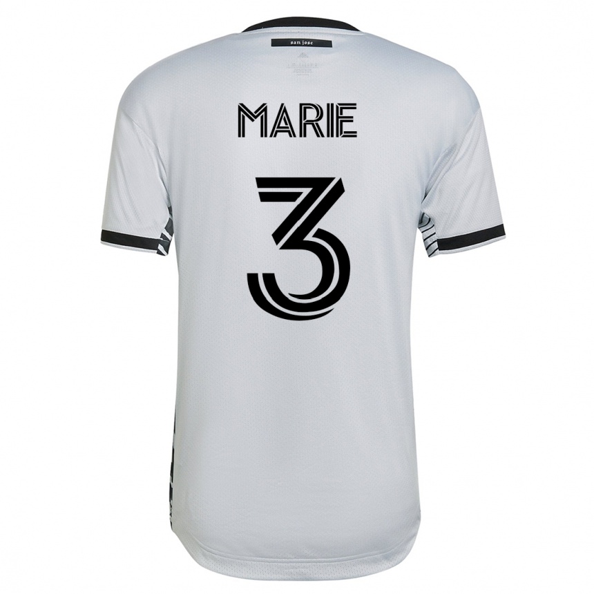 Kinder Fußball Paul Marie #3 Weiß Auswärtstrikot Trikot 2023/24 T-Shirt Luxemburg