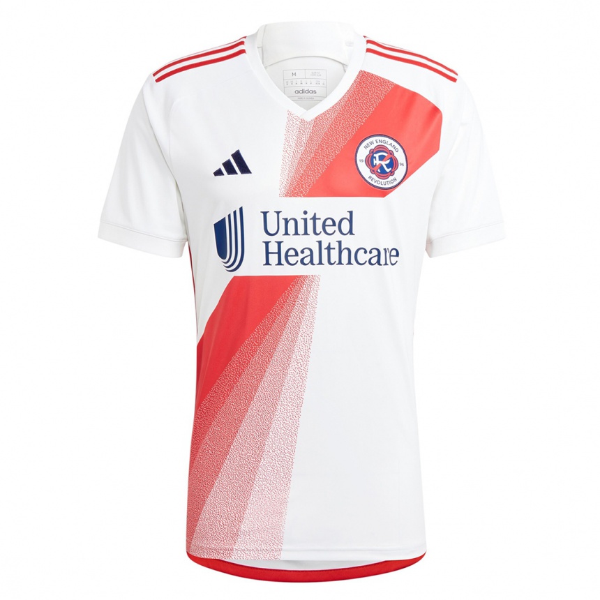 Kinder Fußball Gustavo Bou #7 Weiß Rot Auswärtstrikot Trikot 2023/24 T-Shirt Luxemburg