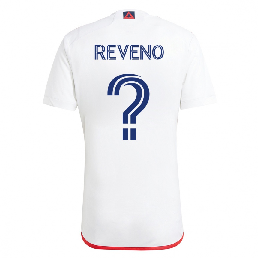 Kinder Fußball Ben Reveno #0 Weiß Rot Auswärtstrikot Trikot 2023/24 T-Shirt Luxemburg