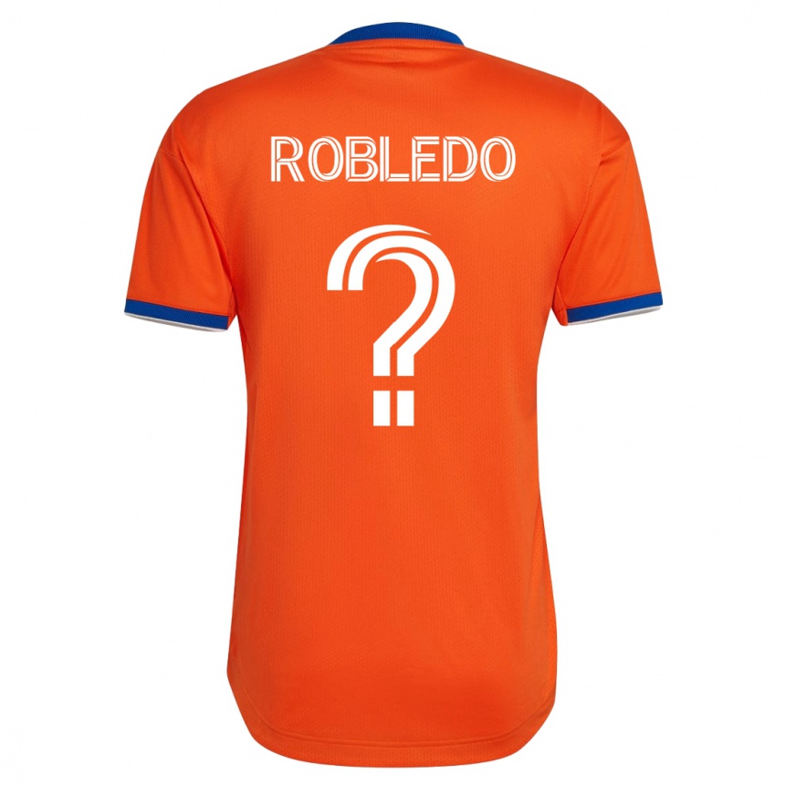 Kinder Fußball Harrison Robledo #0 Weiß Auswärtstrikot Trikot 2023/24 T-Shirt Luxemburg