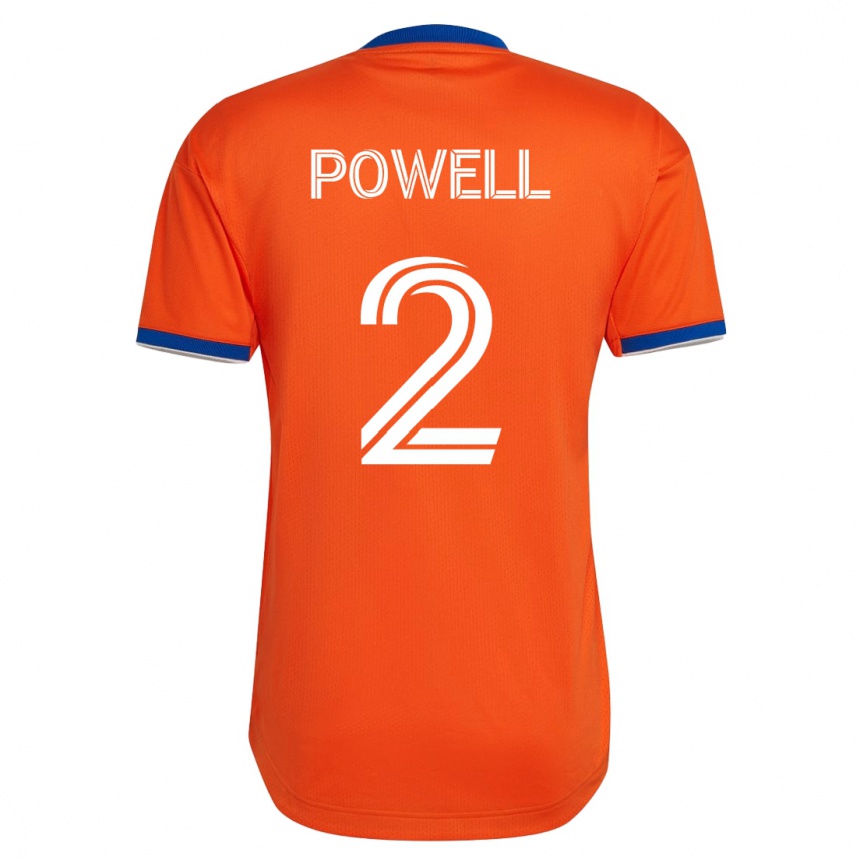 Kinder Fußball Alvas Powell #2 Weiß Auswärtstrikot Trikot 2023/24 T-Shirt Luxemburg