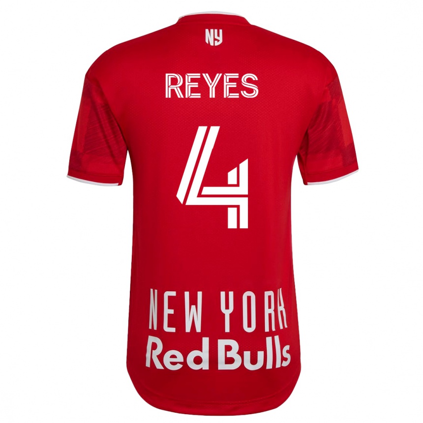 Kinder Fußball Andrés Reyes #4 Beige-Gold Auswärtstrikot Trikot 2023/24 T-Shirt Luxemburg