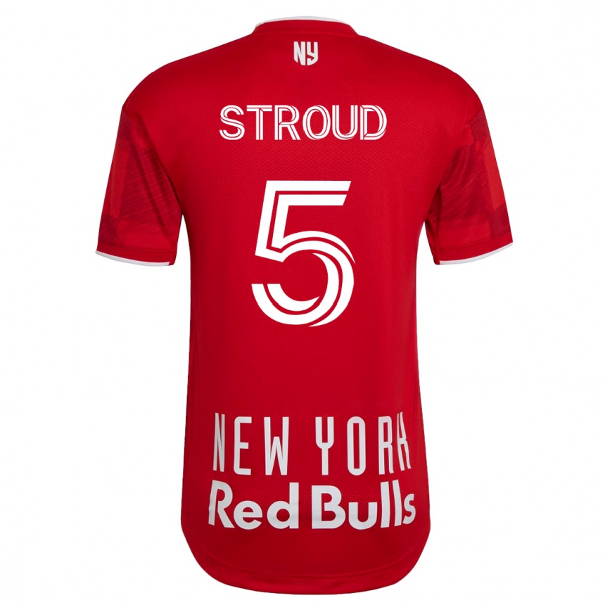 Kinder Fußball Peter Stroud #5 Beige-Gold Auswärtstrikot Trikot 2023/24 T-Shirt Luxemburg