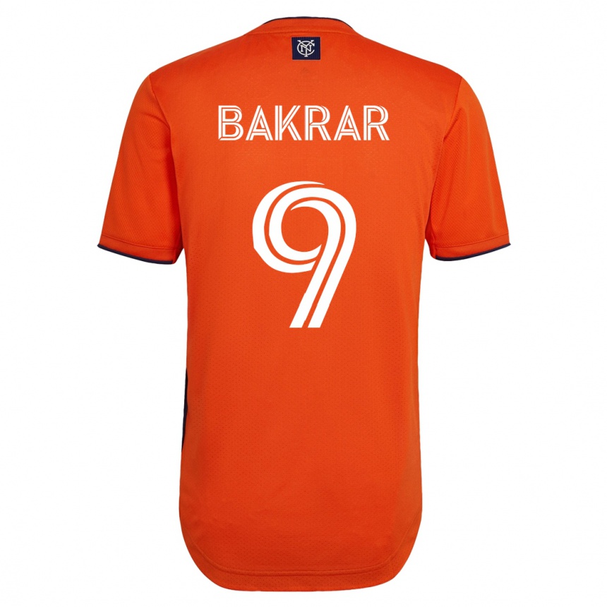 Kinder Fußball Monsef Bakrar #9 Schwarz Auswärtstrikot Trikot 2023/24 T-Shirt Luxemburg
