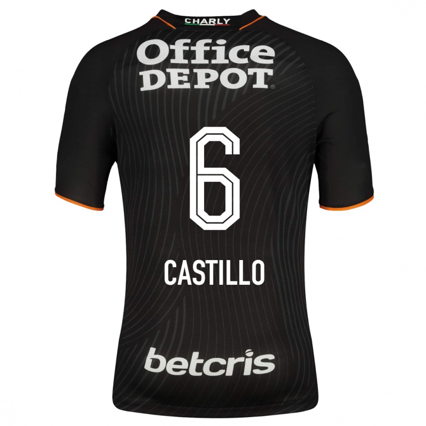 Kinder Fußball Byron Castillo #6 Schwarz Auswärtstrikot Trikot 2023/24 T-Shirt Luxemburg