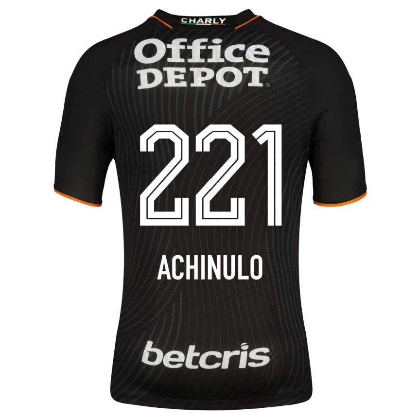 Kinder Fußball Princewill Achinulo #221 Schwarz Auswärtstrikot Trikot 2023/24 T-Shirt Luxemburg