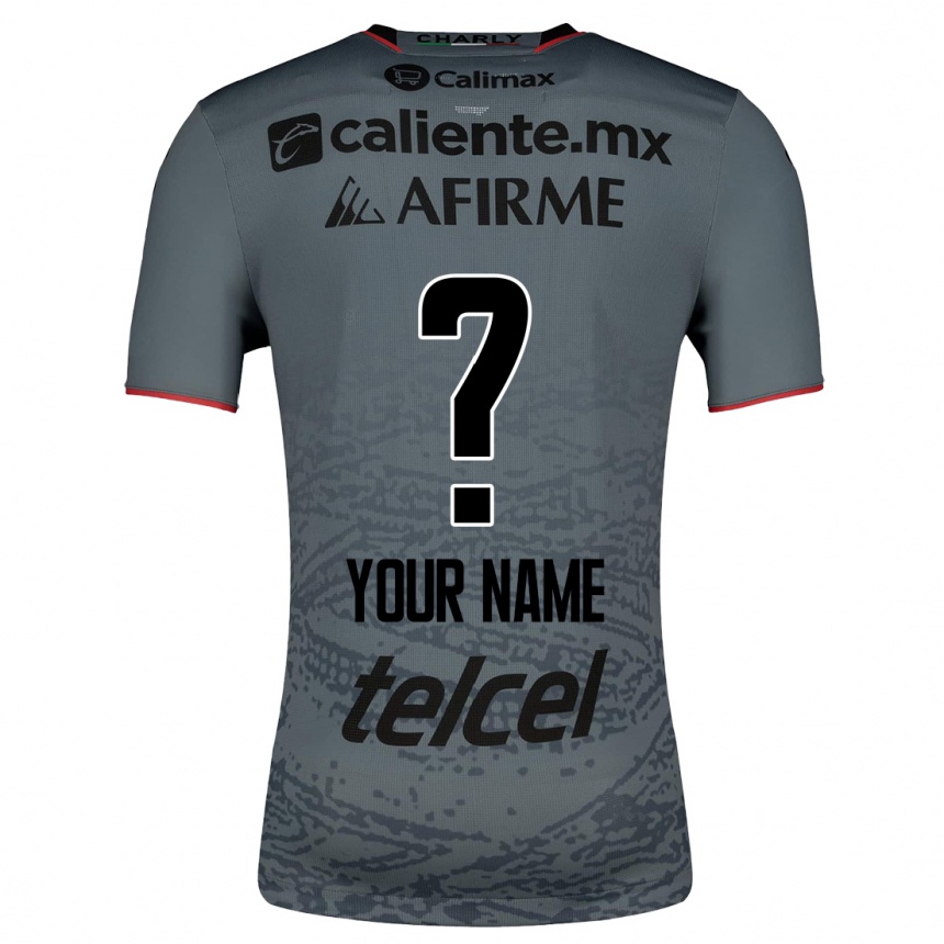 Kinder Fußball Ihren Namen #0 Grau Auswärtstrikot Trikot 2023/24 T-Shirt Luxemburg