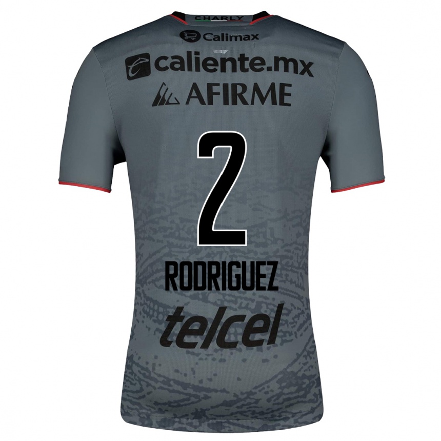Kinder Fußball Antonio Rodríguez #2 Grau Auswärtstrikot Trikot 2023/24 T-Shirt Luxemburg
