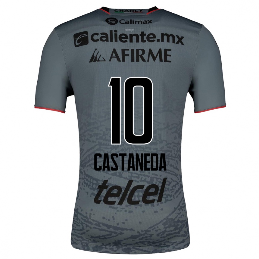 Kinder Fußball Kevin Castañeda #10 Grau Auswärtstrikot Trikot 2023/24 T-Shirt Luxemburg