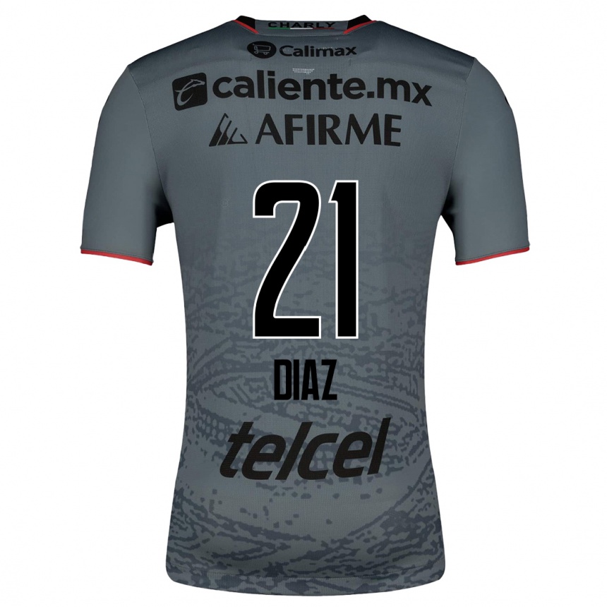 Kinder Fußball Ricardo Díaz #21 Grau Auswärtstrikot Trikot 2023/24 T-Shirt Luxemburg