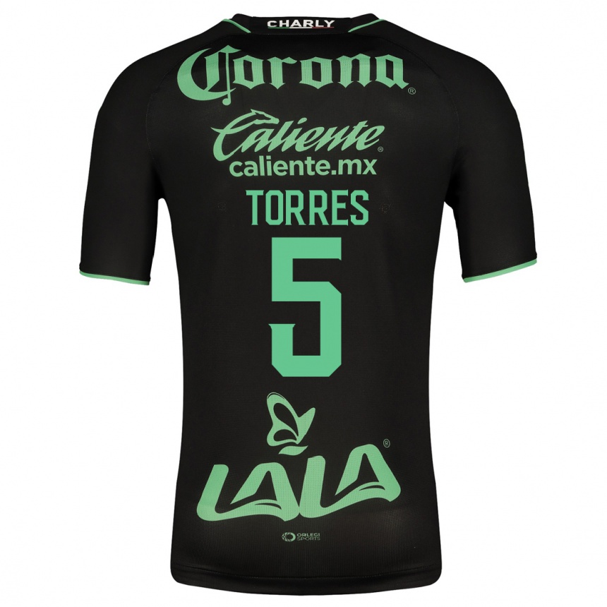 Kinder Fußball Félix Torres #5 Schwarz Auswärtstrikot Trikot 2023/24 T-Shirt Luxemburg