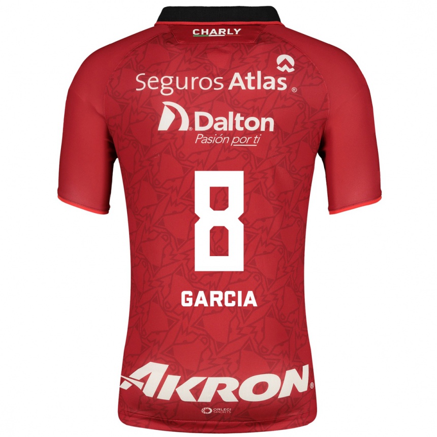 Kinder Fußball Mateo García #8 Rot Auswärtstrikot Trikot 2023/24 T-Shirt Luxemburg