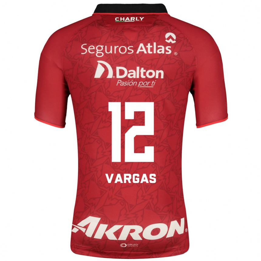 Kinder Fußball Camilo Vargas #12 Rot Auswärtstrikot Trikot 2023/24 T-Shirt Luxemburg