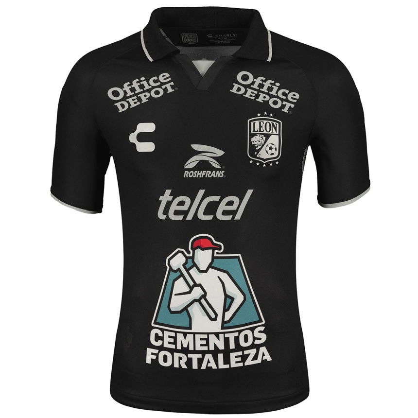 Kinder Fußball Omar Fernández #16 Schwarz Auswärtstrikot Trikot 2023/24 T-Shirt Luxemburg