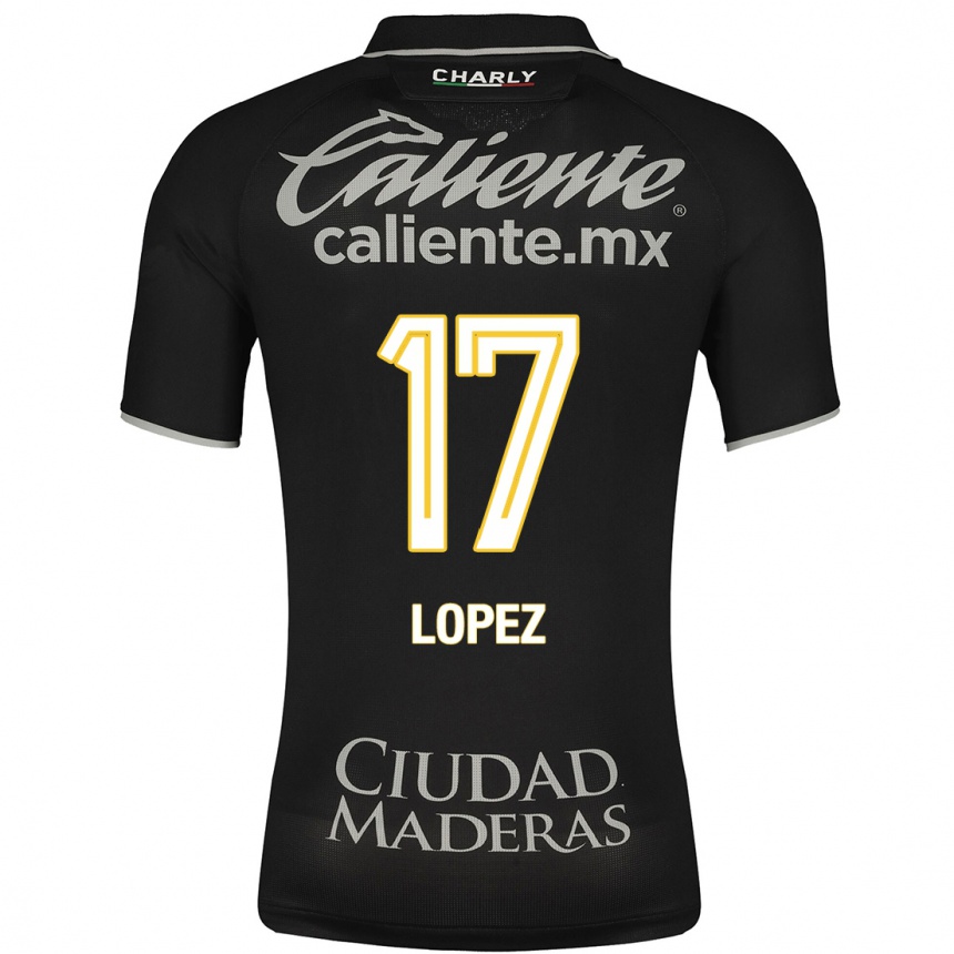 Kinder Fußball Nicolás López #17 Schwarz Auswärtstrikot Trikot 2023/24 T-Shirt Luxemburg