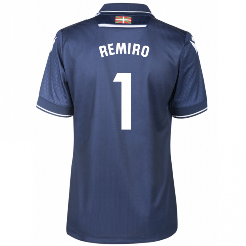 Kinder Fußball Álex Remiro #1 Marine Auswärtstrikot Trikot 2023/24 T-Shirt Luxemburg