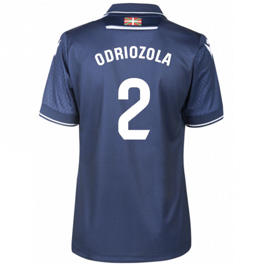 Kinder Fußball Alvaro Odriozola #2 Marine Auswärtstrikot Trikot 2023/24 T-Shirt Luxemburg