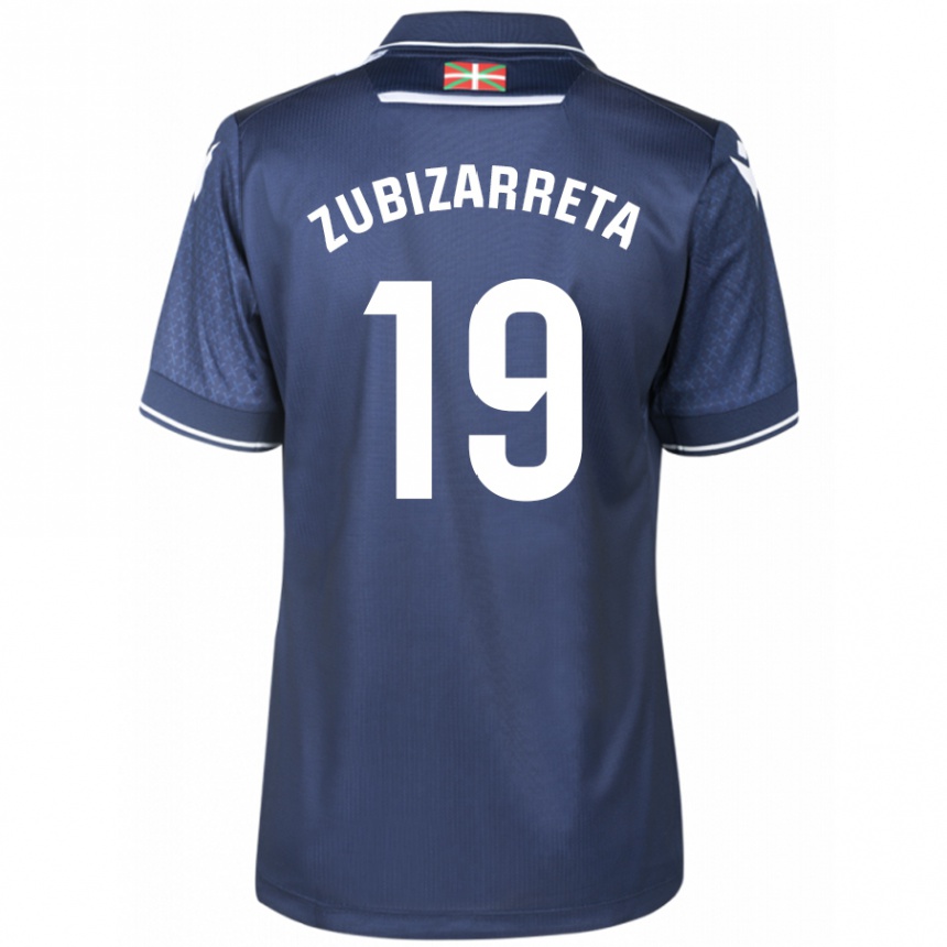 Kinder Fußball Pablo Zubizarreta #19 Marine Auswärtstrikot Trikot 2023/24 T-Shirt Luxemburg