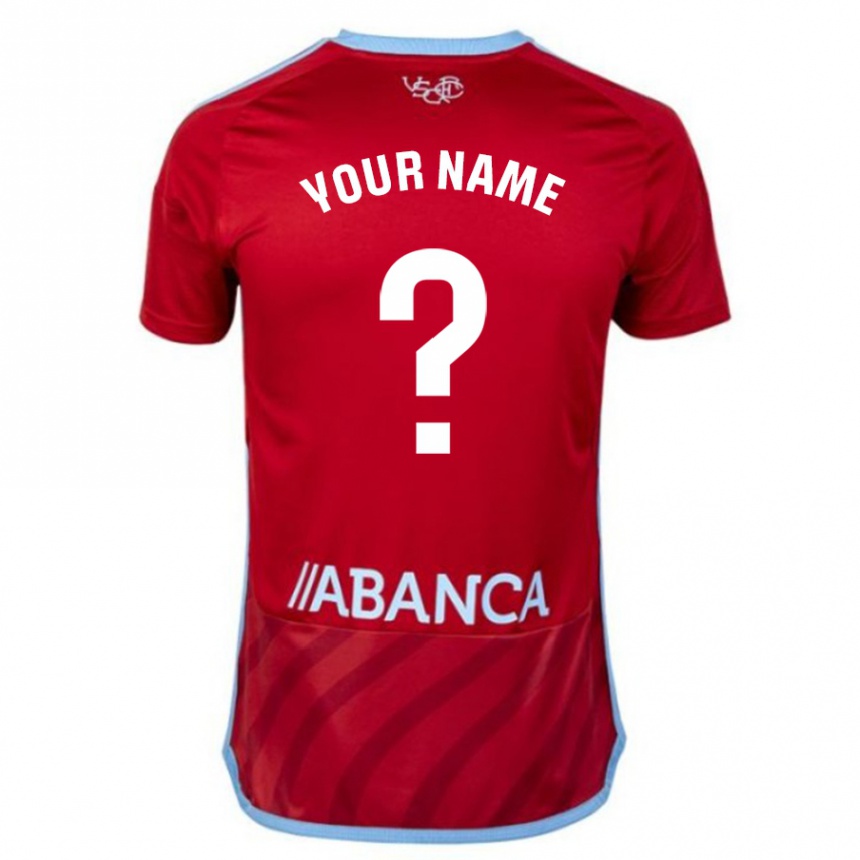 Kinder Fußball Ihren Namen #0 Rot Auswärtstrikot Trikot 2023/24 T-Shirt Luxemburg