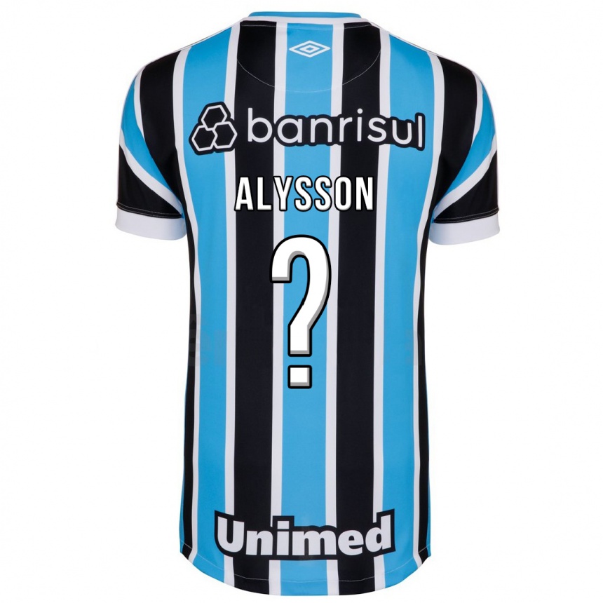 Herren Fußball Alysson #0 Blau Heimtrikot Trikot 2023/24 T-Shirt Luxemburg