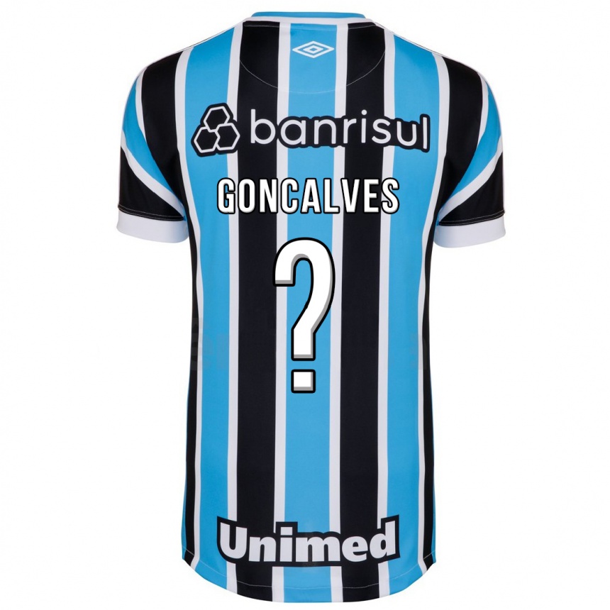 Herren Fußball Matheus Gonçalves #0 Blau Heimtrikot Trikot 2023/24 T-Shirt Luxemburg